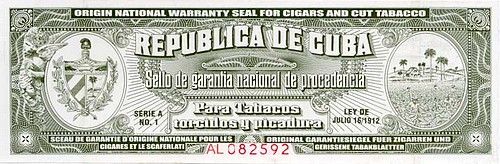 Cubaanse herkomst label
