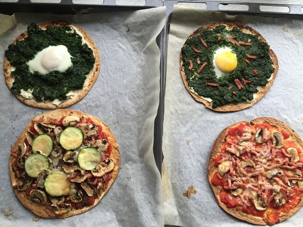 pizza maken met tortilla