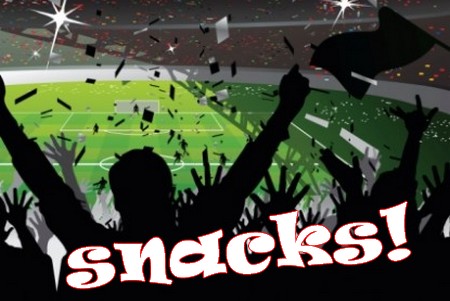 hapjes voor tijdens de voetbal