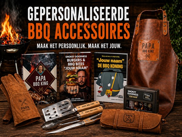 gepersonaliseerde BBQ accessoires met naam schort tools en cadeau ideeën